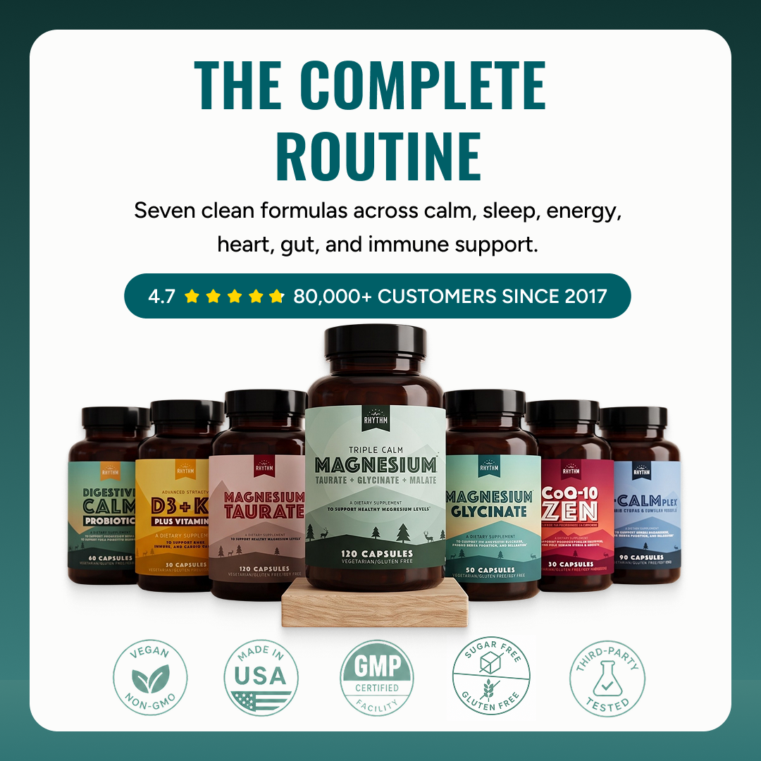 Triple Calm Magnesium for Relaxation & Sleep – 120 Capsules