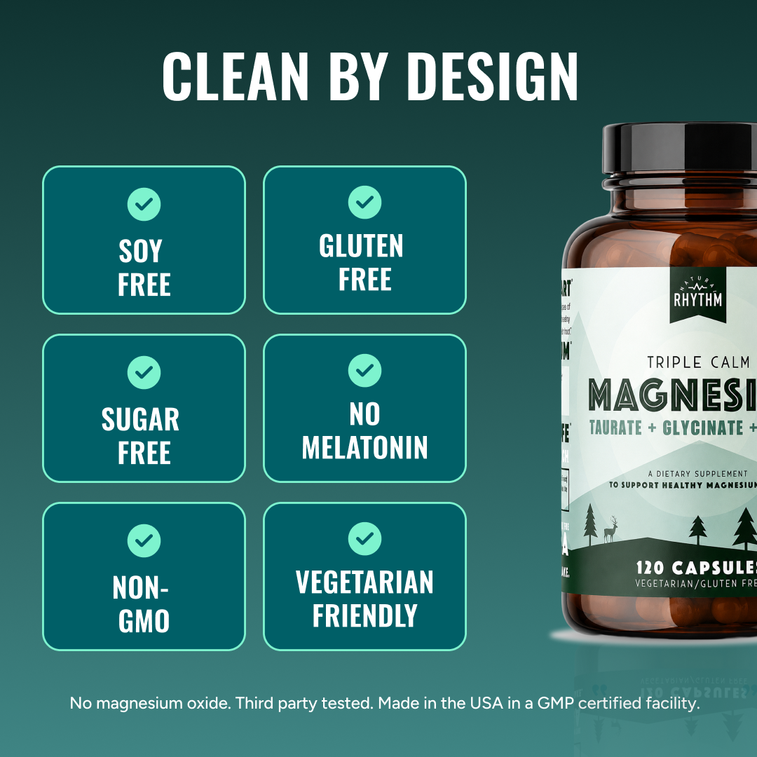 Triple Calm Magnesium for Relaxation & Sleep – 120 Capsules