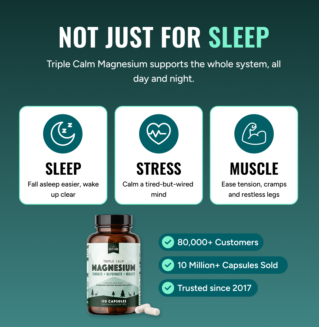 Triple Calm Magnesium for Relaxation & Sleep – 120 Capsules