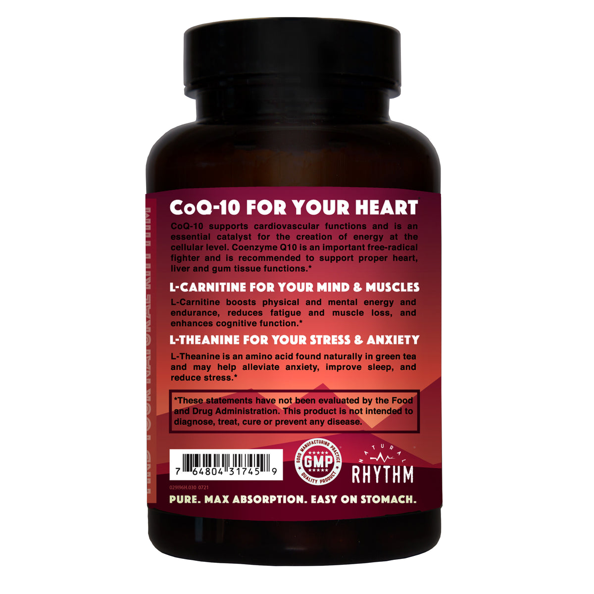 CoQ10 ZEN - CoQ10 + L-Carnitine + L-Theanine (30 Capsules) – Natural ...