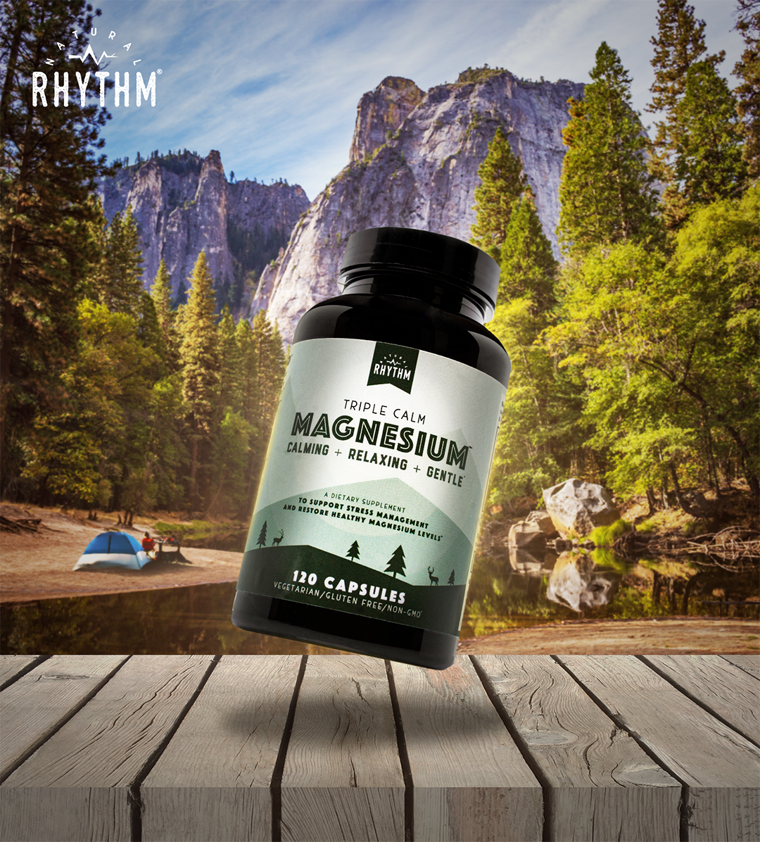 Triple Calm Magnesium - 150mg of Magnesium Taurate, Glycinate, and Malate (120 capsules)