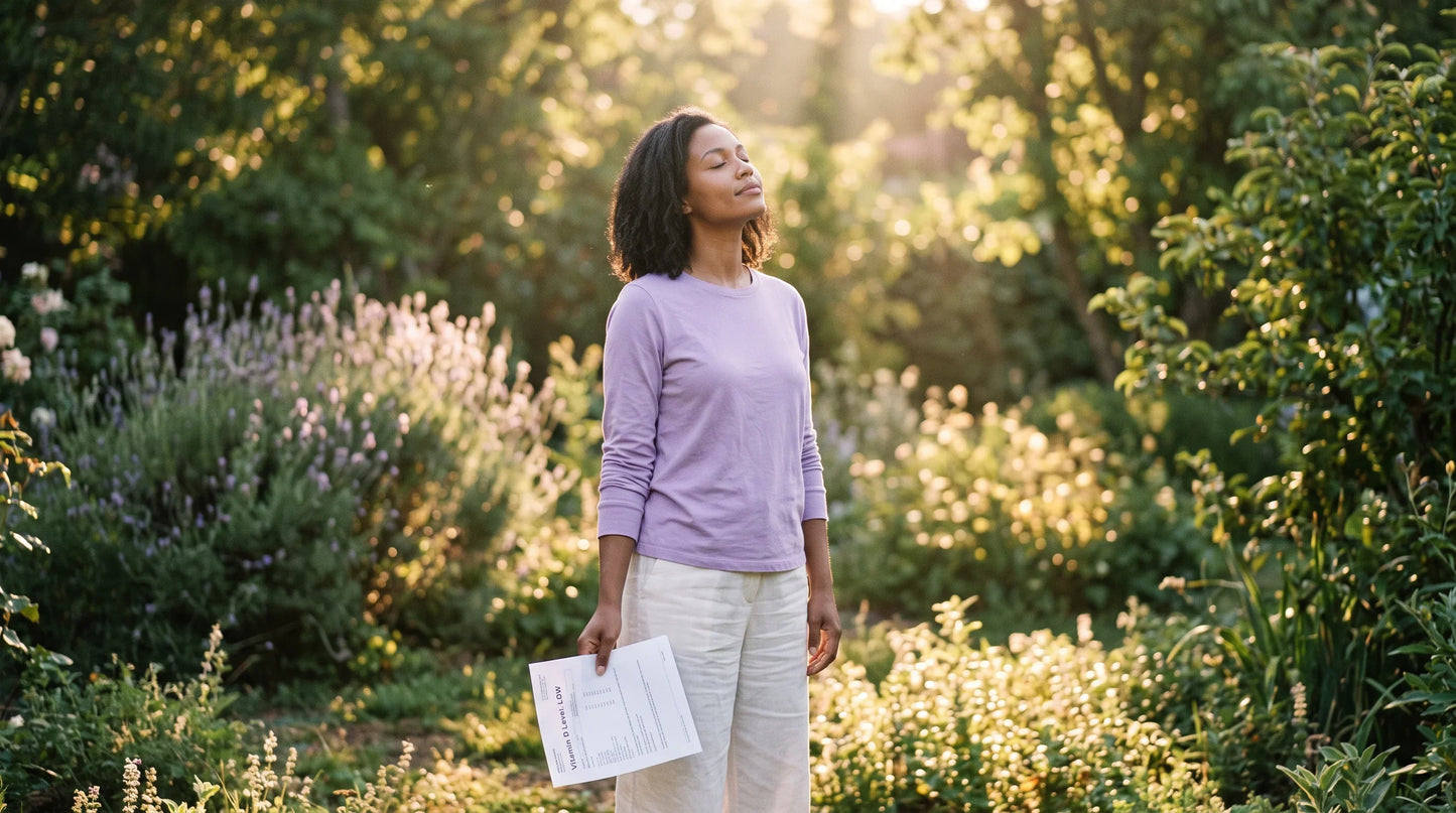 woman in her late 30s with cool medium complexion and shoulder-length dark natural hair - Natural Rhythm Nutrition