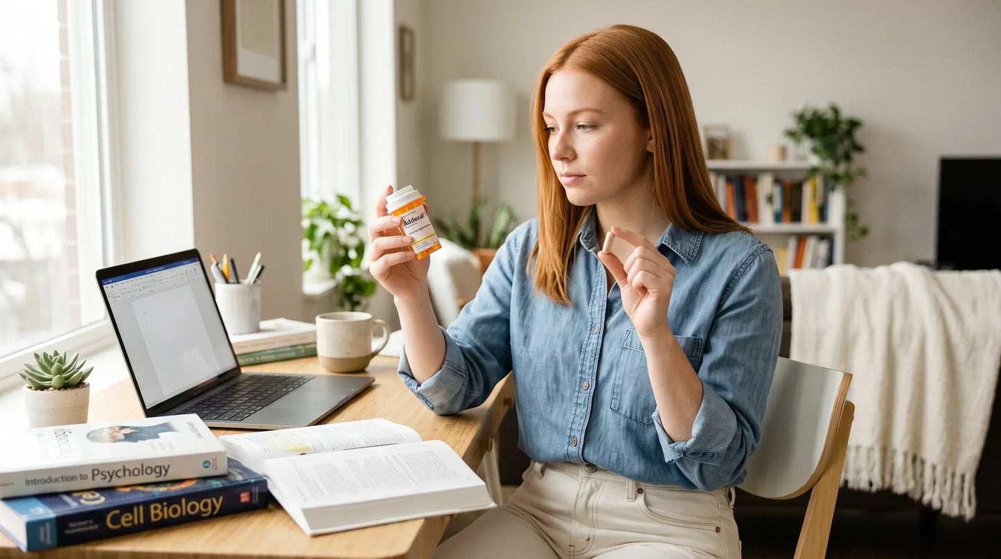 woman in her early 20s with warm light complexion and straight copper-red hair - Natural Rhythm Nutrition