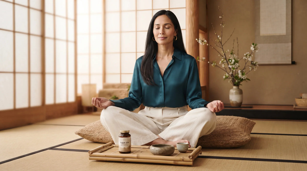 woman in her mid-40s with cool medium complexion and long straight dark hair - Natural Rhythm Nutrition