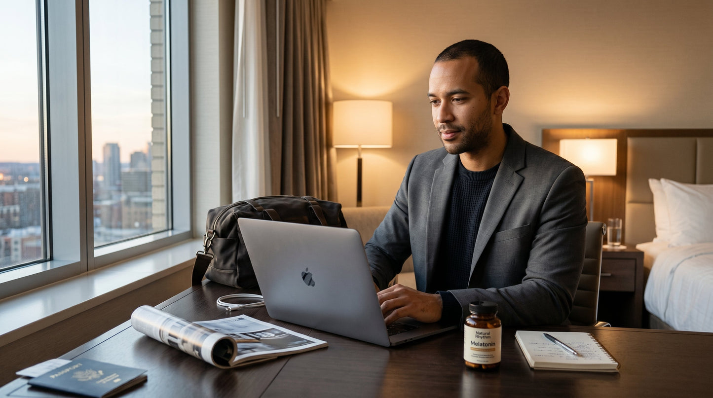 Timing Melatonin for a 6-Hour Time Zone Shift