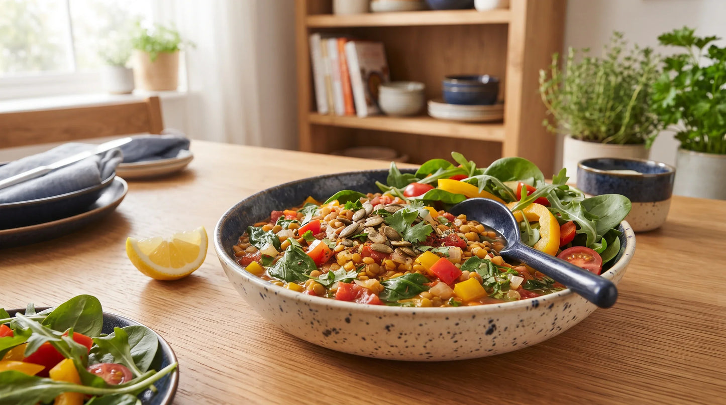 wide-angle wellness editorial - Natural Rhythm Nutrition