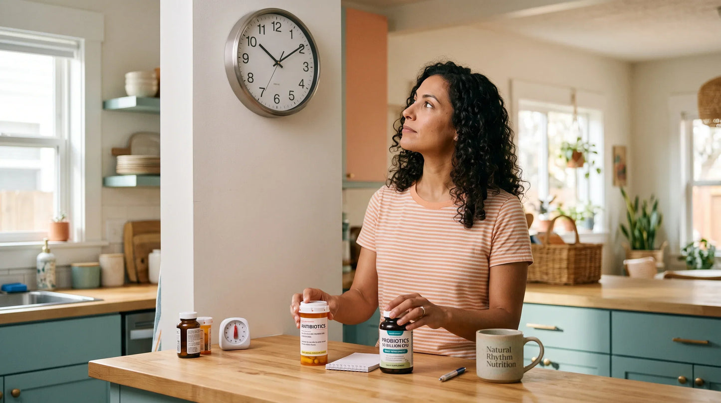 woman in her mid-30s with warm olive complexion and dark curly hair - Natural Rhythm Nutrition