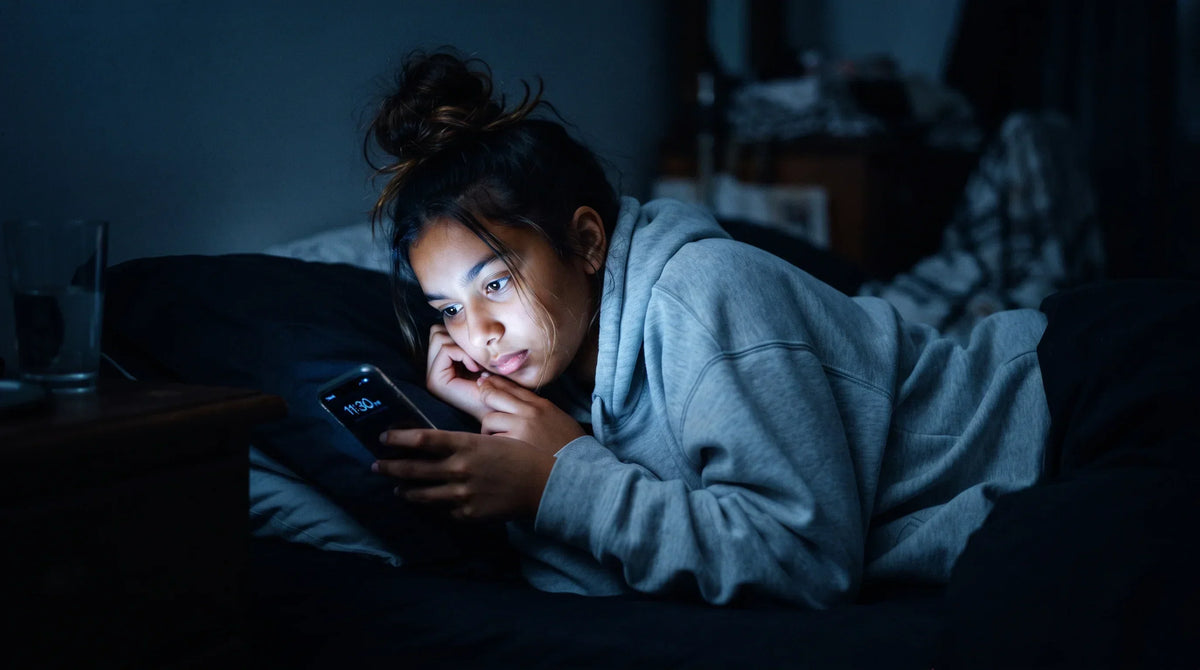 teenage girl around 15 with medium warm complexion and hair in a messy bun - Natural Rhythm Nutrition
