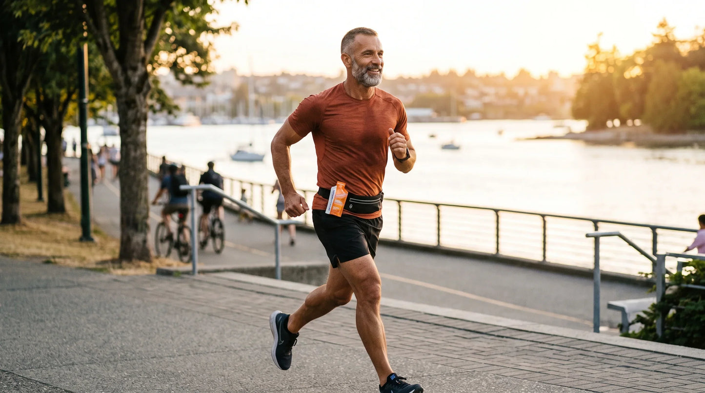 man in his early 50s with warm tan complexion and salt-and-pepper close-cropped beard - Natural Rhythm Nutrition