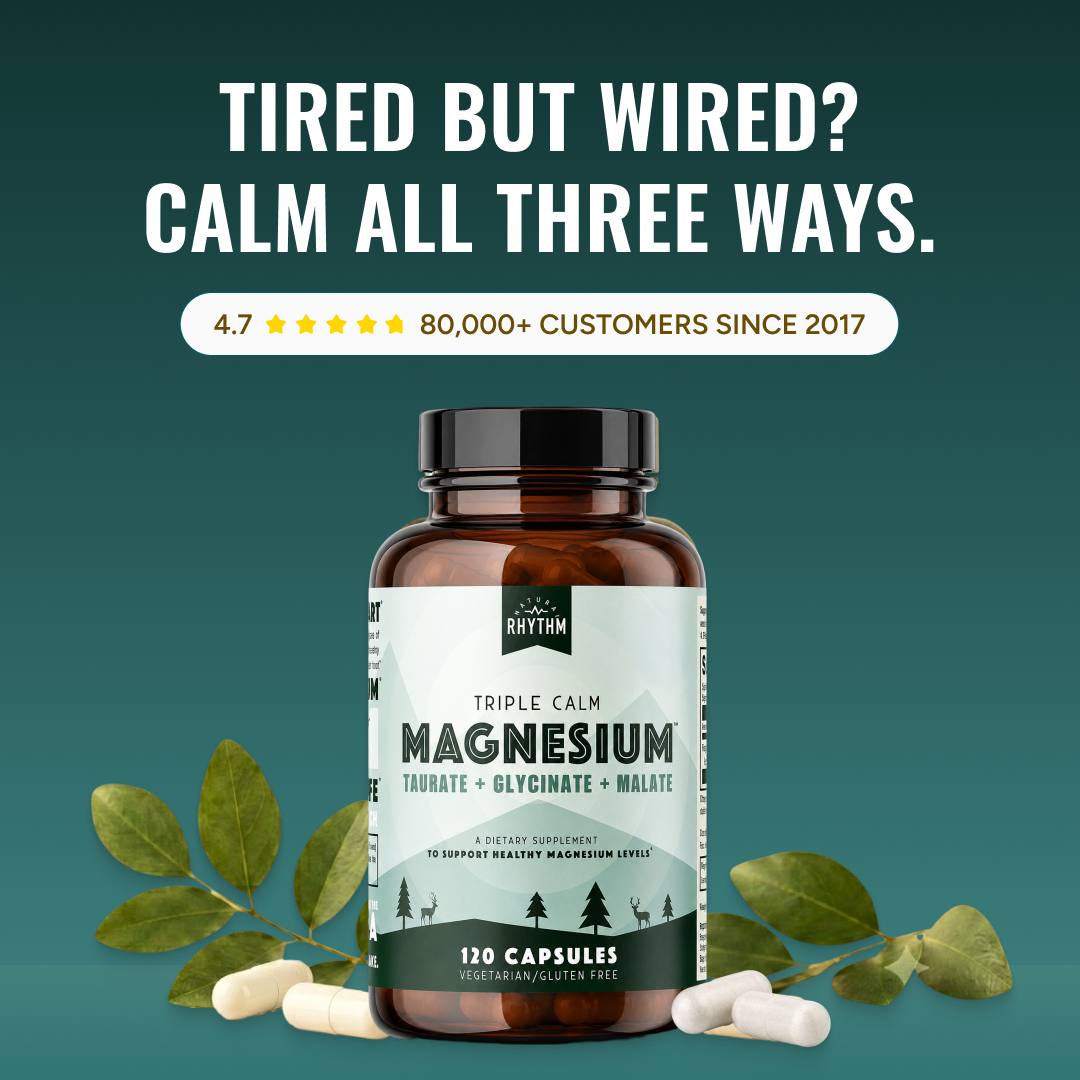 Triple Calm Magnesium for Relaxation & Sleep – 120 Capsules