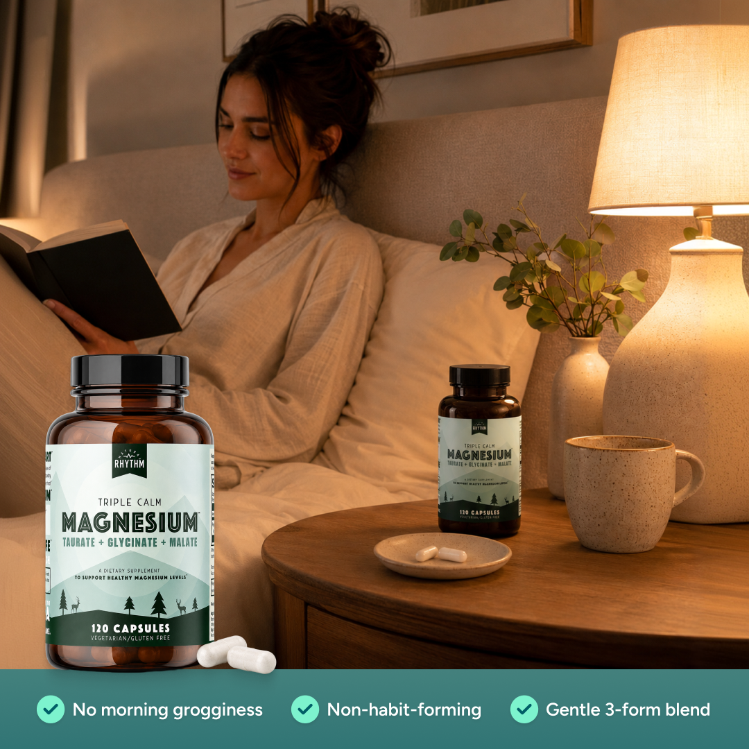 Triple Calm Magnesium for Relaxation & Sleep – 120 Capsules