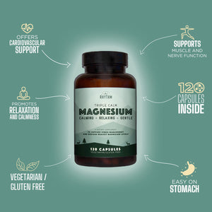 
                  
                    Triple Calm Magnesium - 150mg of Magnesium Taurate, Glycinate, and Malate (120 capsules)
                  
                