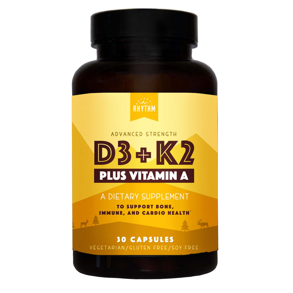 Vitamin D3 plus Vitamin K2 (MK7) plus Vitamin A (30 Capsules)