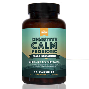 
                  
                    Digestive Calm Probiotic (Plus L-Glutamine) - 25 Billion CFU 13 Unique Strains for Better Digestion
                  
                