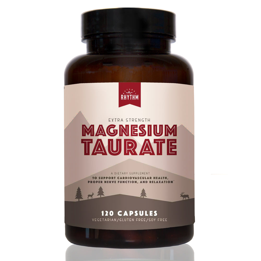 Magnesium Taurate - 750mg (150mg of Elemental Magnesium Taurate) for Heart Health (120 capsules)