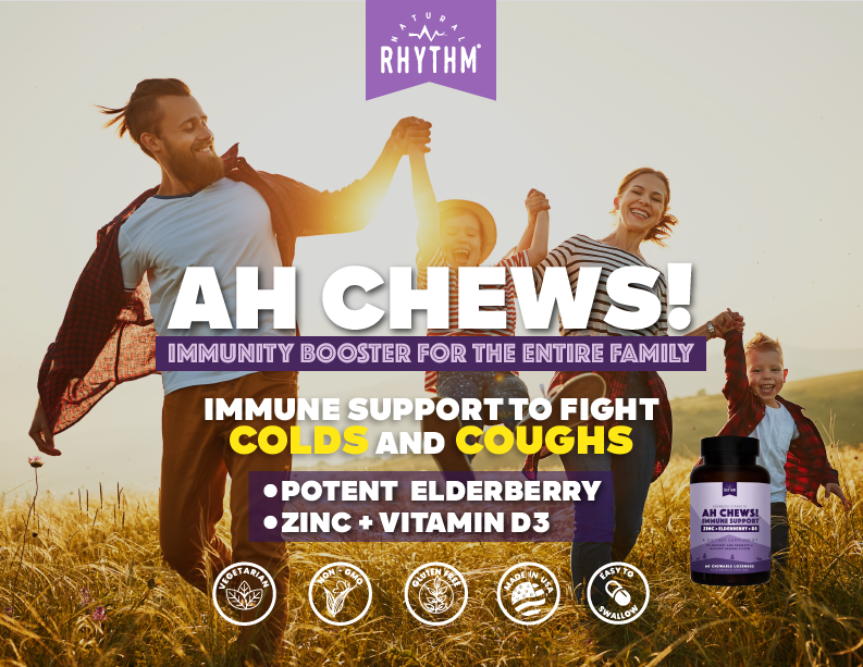 
                  
                    Ah Chews! Immunity Booster Lozenges For The Entire Family with Elderberry, Zinc, and Vitamin D3
                  
                